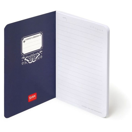 Σημειωματάριο Legami Ριγέ Quaderno Small Α6 Moth image 2