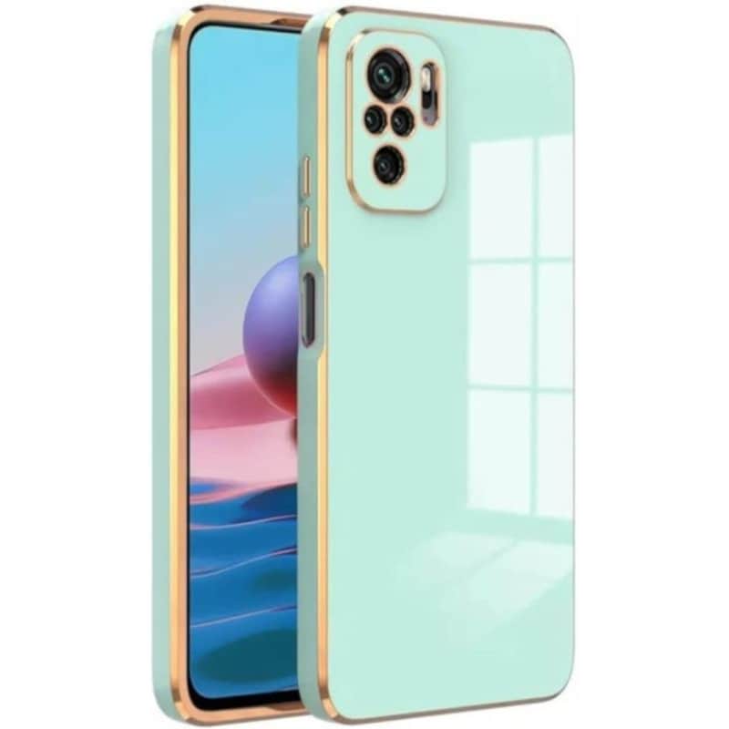 BODYCELL Θήκη Xiaomi Redmi Note 10/Note 10S - Bodycell Gold Plated - Mint Green