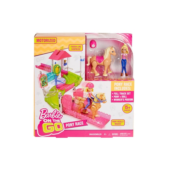 Κούκλα Μίνι Barbie Πόνυ και Σταύλος On The Go Βολτίτσες Κουκλίτσες (1 Τεμάχιο) image 1