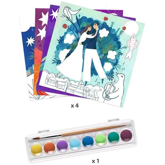 Djeco Ζωγραφίζω Με Νερομπογιές Σουρεαλισμός image 4