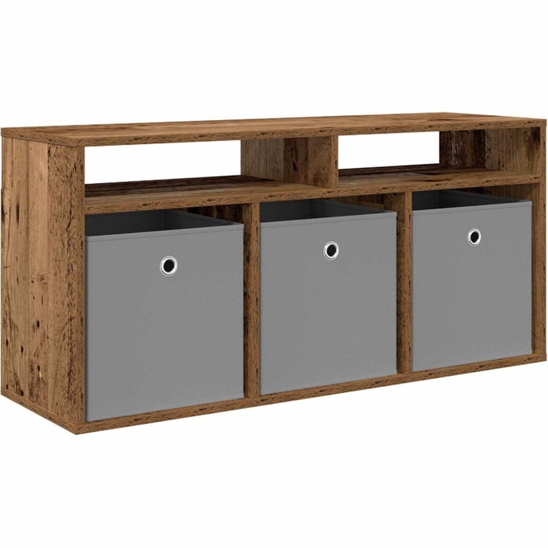 Έπιπλο Τηλεόρασης VidaXL με Συρτάρι 102 x 32 x 48,5 cm - Παλαιωμένο Ξύλο