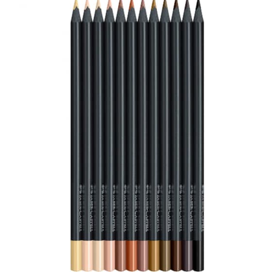 Ξυλομπογιές Faber Castell Black Edition Skin Tones (12 Τεμάχια) image 1