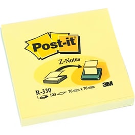 3m Post-it Z-note Refill Yellow R330 76x76mm (mmmr330)