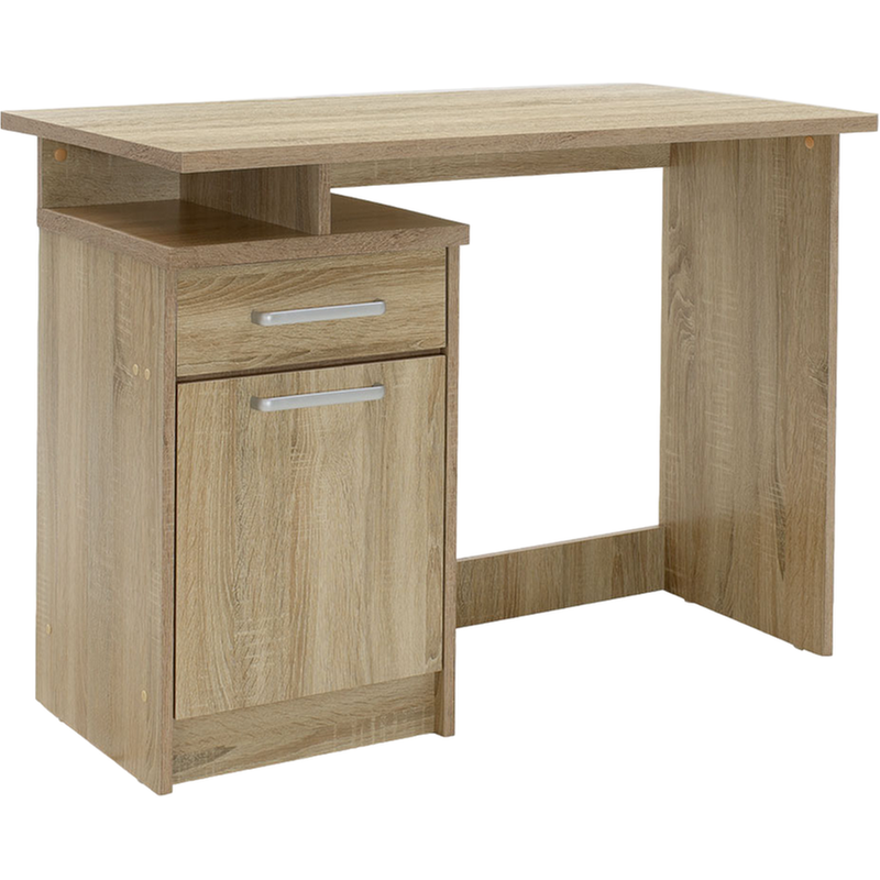 PAKOWORLD Γραφείο με Συρτάρια Pakoworld Looney από MDF 100x55x75 cm - Μπεζ