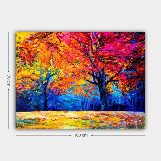 Μοντέρνος Πίνακας 24Mall Δέντρα 70x100 cm image 1