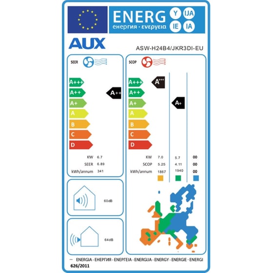 AUX J-Smart ASW-H24B4/JKR3DI-EU Κλιματιστικό Inverter 24.000 BTU A++/A+++ με WiFi image 5