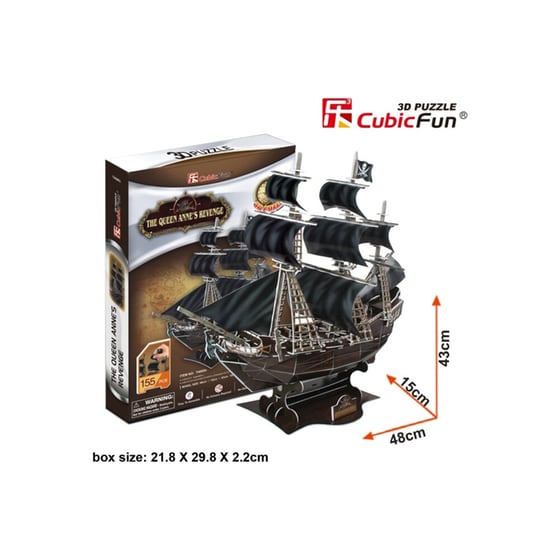 3D Παζλ Cubic Fun The Queen Annes Revenge image 1