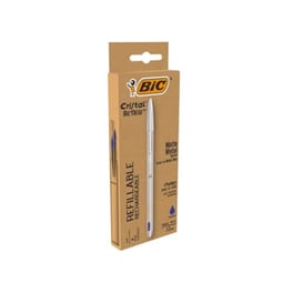 Στυλό Διαρκείας BIC Cristal Matte Metal 1.0mm Μπλε (+2 Ανταλλακτικά)