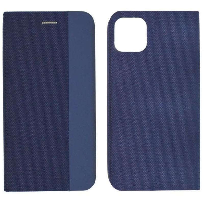 ANCUS Θήκη Apple iPhone 11 Pro Max - Ancus Magnetic Canvas Book Case - Blue