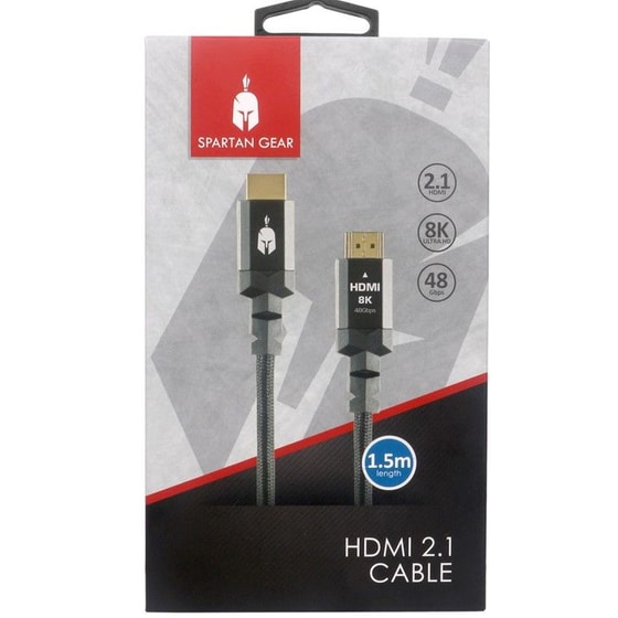 Spartan Gear Καλώδιο HDMI 8K Ultra HD από Αλουμίνιο - Μαύρο image 1