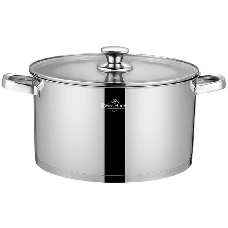 Κατσαρόλα SWISS HAUS Casserole 28 cm Ασημί SH-EC28