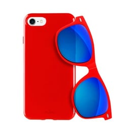 Puro Back Cover Κόκκινο + Γυαλιά Ηλίου (iPhone SE 2020/8/7)