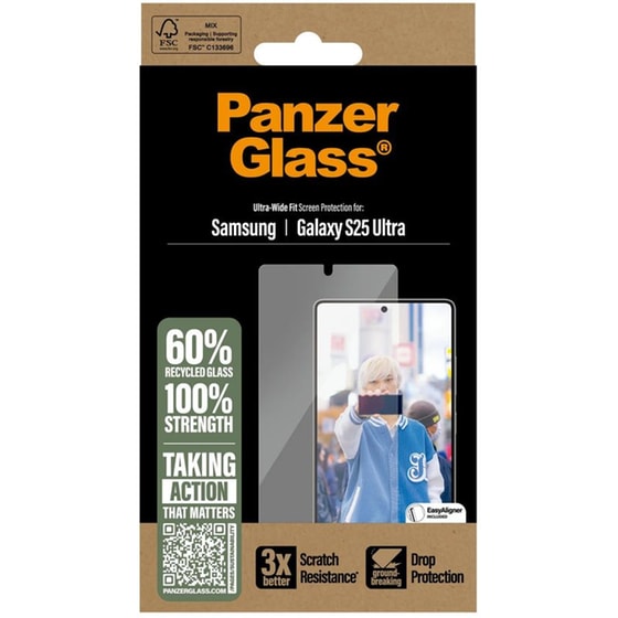 Προστατευτικό οθόνης Samsung Galaxy S25 - PanzerGlass Ultra Wide Fit Screen Protection image 1