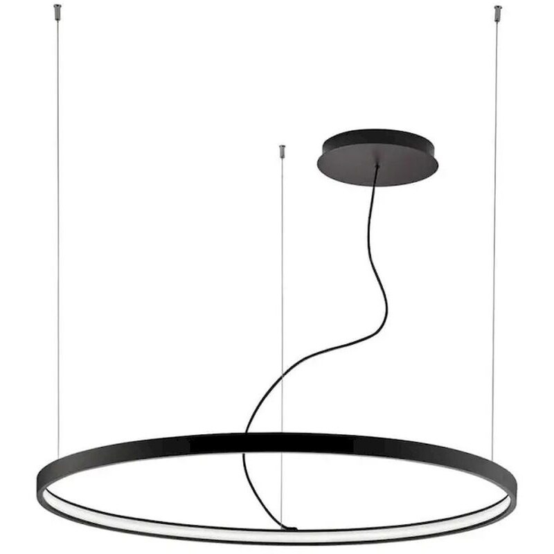 Φωτιστικό Οροφής Μονόφωτο Viokef Led Verdi 4224300 Μεταλλικό - Μαύρο