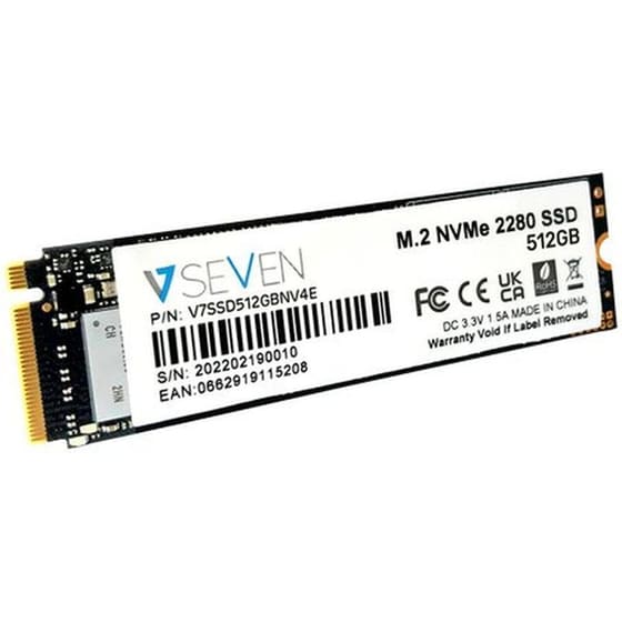 Εσωτερικός Σκληρός Δίσκος SSD V7 V7SSD512GBNV4E 512GB M.2 NVMe PCI Express 4.0 image 1