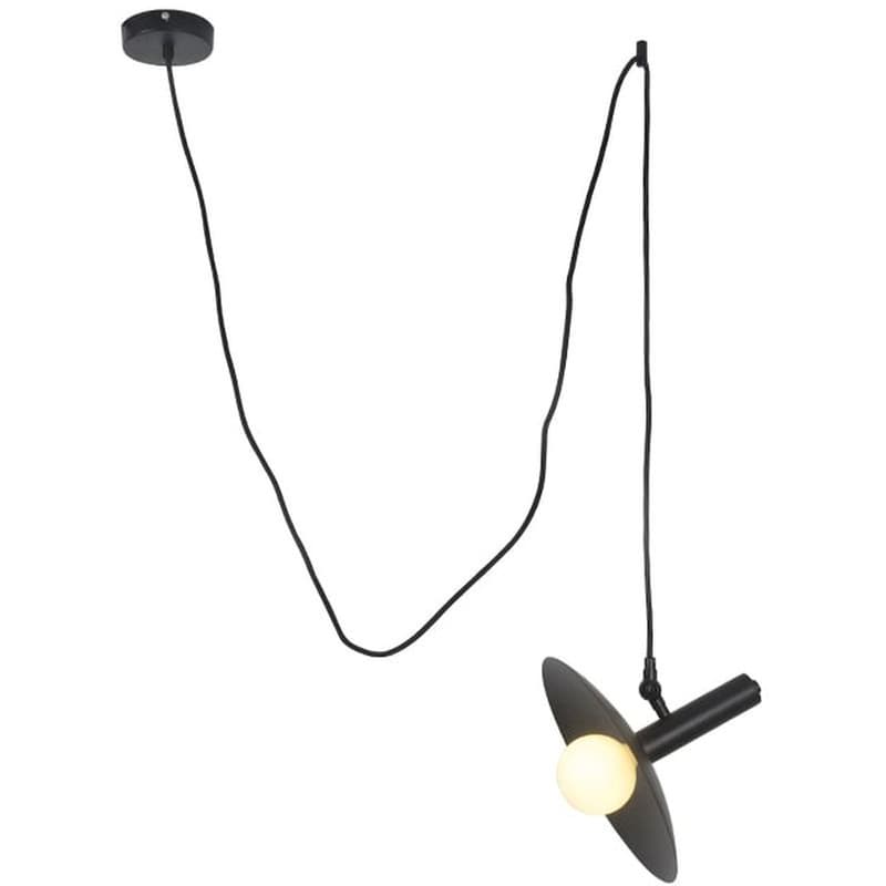 Φωτιστικό Οροφής Μονόφωτο Aca Wakanda Μεταλλικό - Μαύρο ACA DECOR