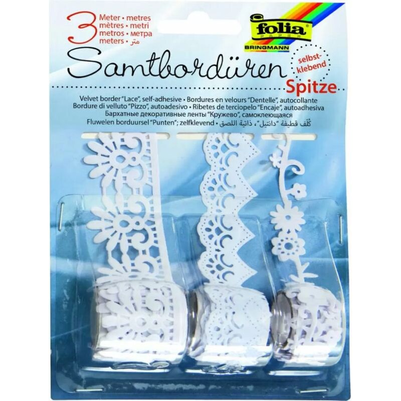 Folia Βελουτέ Μπορντούρες 3 Σχέδια - Spitze