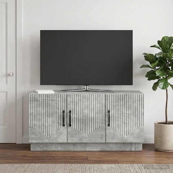Έπιπλο Τηλεόρασης VidaXL 99x34.5x47 cm - Γκρι Σκυροδέματος image 3