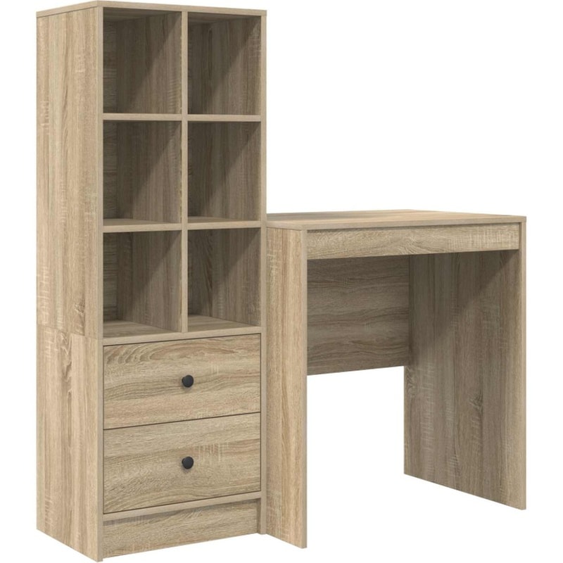 Γραφείο VidaXL 115,5x50x127 cm - Sonoma Δρυς (2 τεμ.)