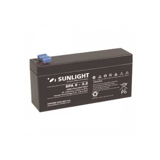 Sunlight Μπαταρία VRLA  SPA8 3.2A 8V 1τμχ image 0