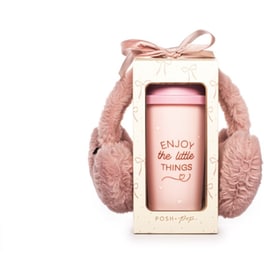 Κούπα Posh+Pop&nbsp;Σετ&nbsp;με&nbsp;Ακουστικά&nbsp;Κρύου&nbsp;Pink