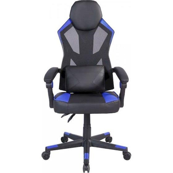 Καρέκλα Γραφείου/ Gaming 24Mall Krafton Pro από Ύφασμα Mesh -Μαύρο/ Μπλε image 1
