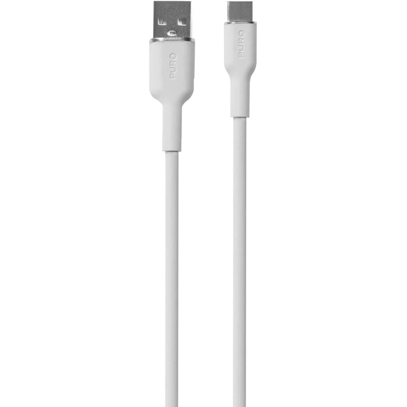 Καλώδιο Puro Soft USB σε USB-C 1.5m - Λευκό