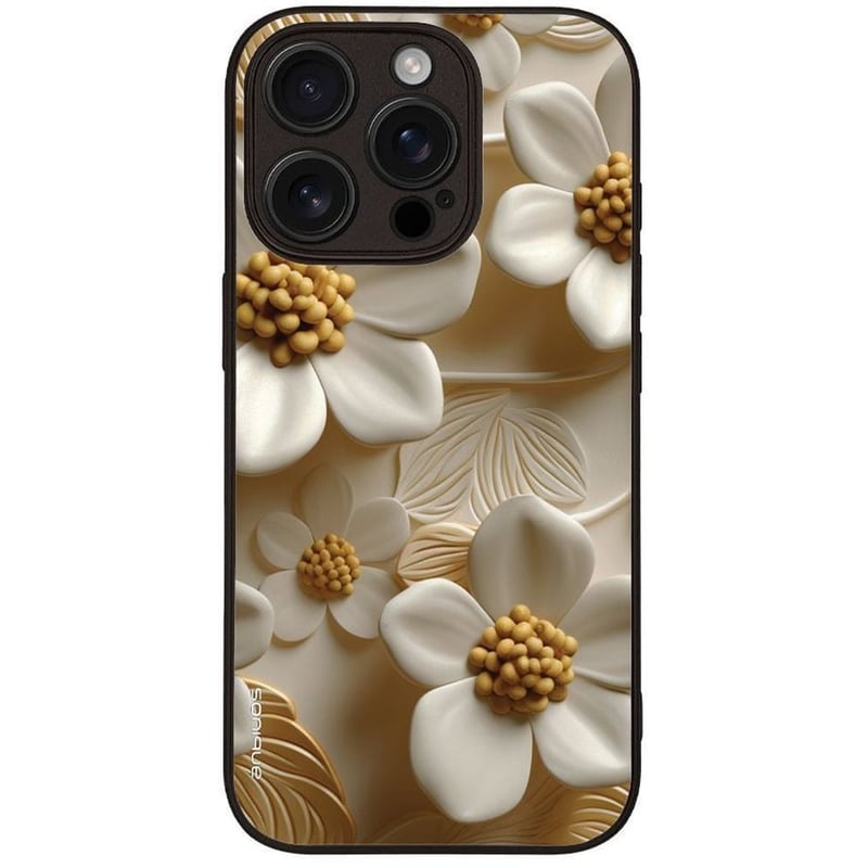 Θήκη Apple iPhone 16 Pro - Sonique 3D Flower Series - Λευκό