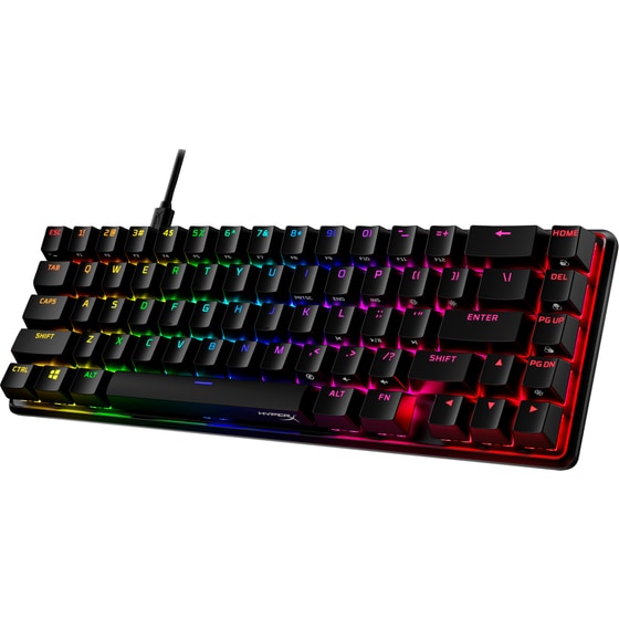 HyperX Alloy Origins 60 Gaming Μηχανικό Ενσύρματο Πληκτρολόγιο 65% με HyperX Red διακόπτες και RGB φωτισμό (US) image 2
