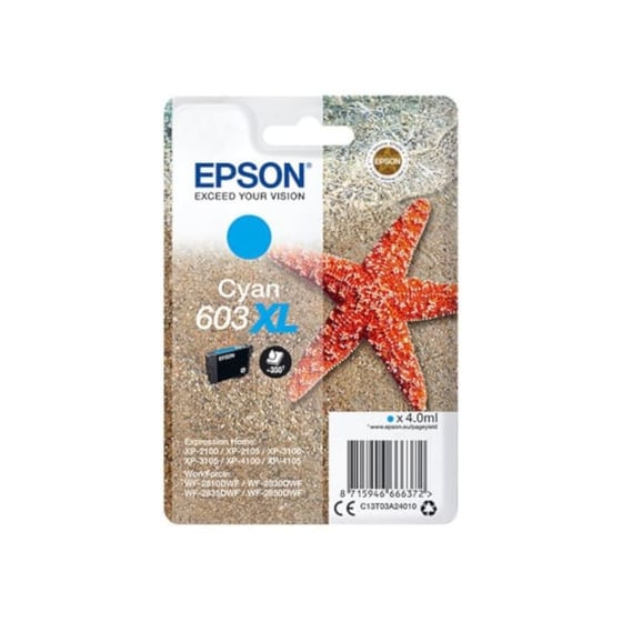 Epson 603XL Κυανό Μελάνι Εκτυπωτή C13T03A24010 image 0