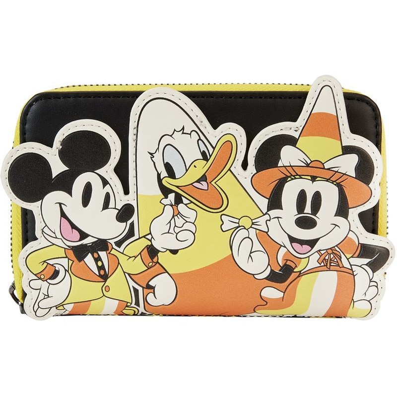 Πορτοφόλι Loungefly - Disney - Mickey And Friends - Candy Corn Zip Around Wallet (WDWA2650)