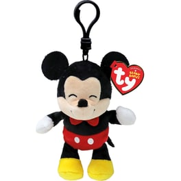 Λούτρινο TY Beanie Babies με Κλιπ Χνουδωτό Disney Mickey Mouse (8.5cm)