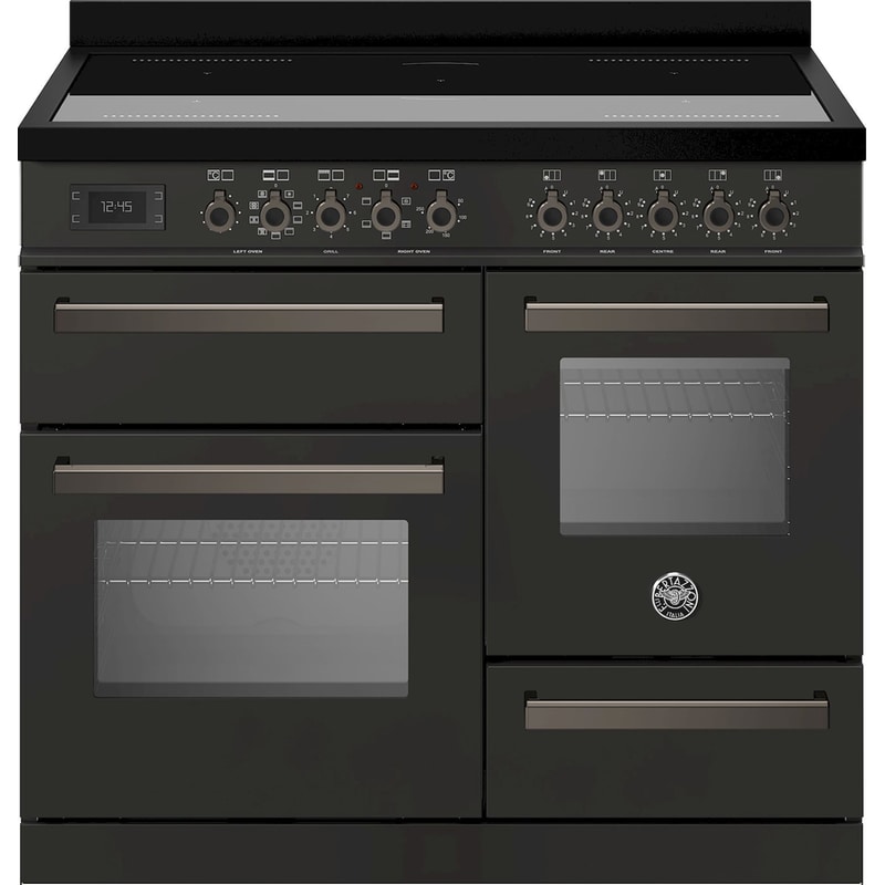 BERTAZZONI BERTAZZONI PRO105I3ECAT 58 / 46 / 17 Lt Ανθρακί Επαγωγική Ηλεκτρική Κουζίνα