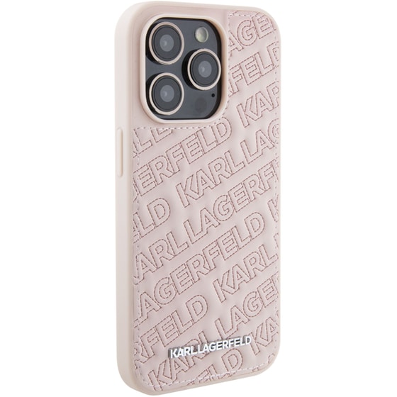Θήκη Apple iPhone 15 Pro Max - Karl Lagerfeld Quilted Karl Pattern - Pink image 1