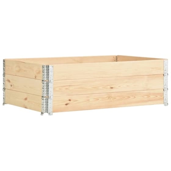 Vidaxl Παρτέρια Υπερυψωμένα 3 Τεμ. 50x150 Εκ. Από Μασίφ Ξύλο Πεύκου image 1
