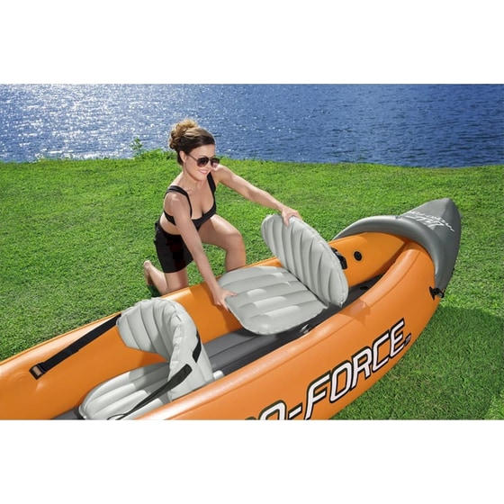 Καγιάκ Φουσκωτό Διθέσιο Bestway Hydro-Force Rapid Χ2 321cm - Πορτοκαλί/ Γκρι image 3