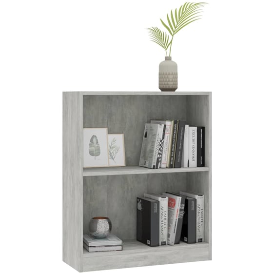 Βιβλιοθήκη VidaXL από Μοριοσανίδα 60x24x76 cm - Γκρι image 4