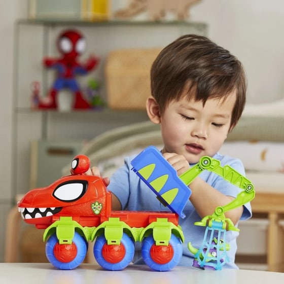 Hasbro Marvel Spidey And His Amazing Friends Dino Webs Team Όχημα (F9480) image 5