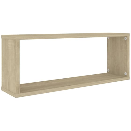 Ράφια Τοίχου VidaXL από Μοριοσανίδα 60x15x23 cm 6 Τμχ - Sonoma/ Μπεζ image 2