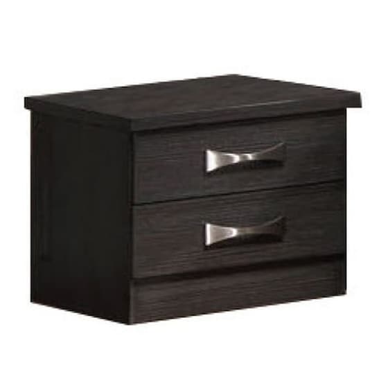 Κομοδίνο Woodwell Από Μελαμίνη 48x40x39 cm - Zebrano image 0