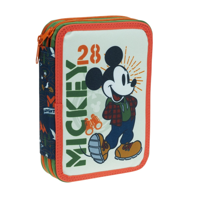 Κασετίνα Gim Διπλη Παραλληλόγραμμη Mickey Traveller φωτογραφία