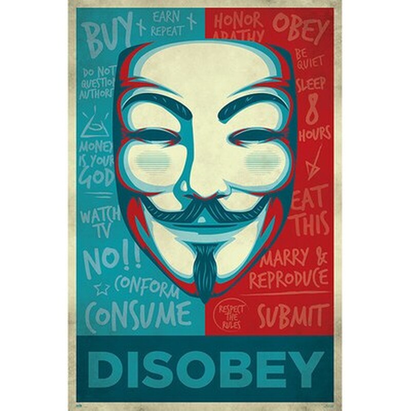 ERIK Αφίσα V for Vedetta Κάθετη 61 x 91.5 cm