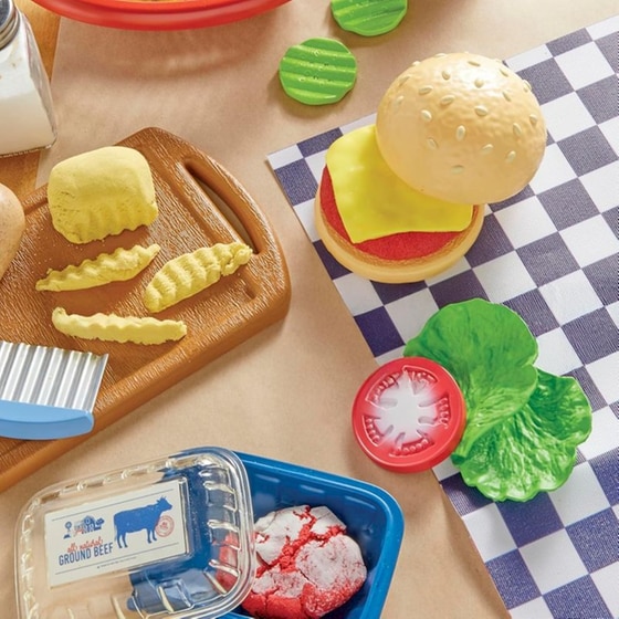 Σετ Πλαστοζυμαράκια Little Tikes Creative Chefs Σετ Μπέργκερ με Πατάτες image 3