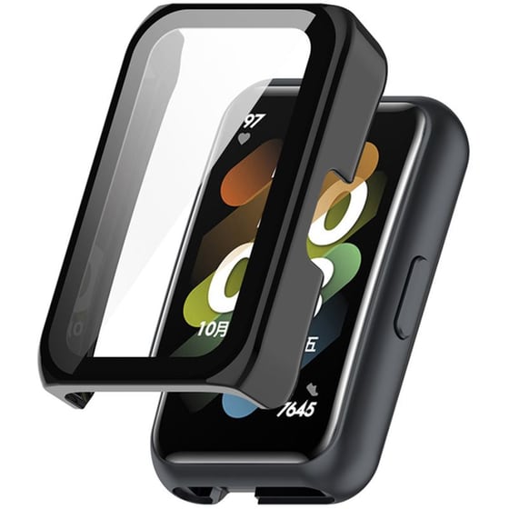 Θήκη Sonique Προστασία PC + Tempered Glass για Huawei Band 6/7 - Μαύρο image 0
