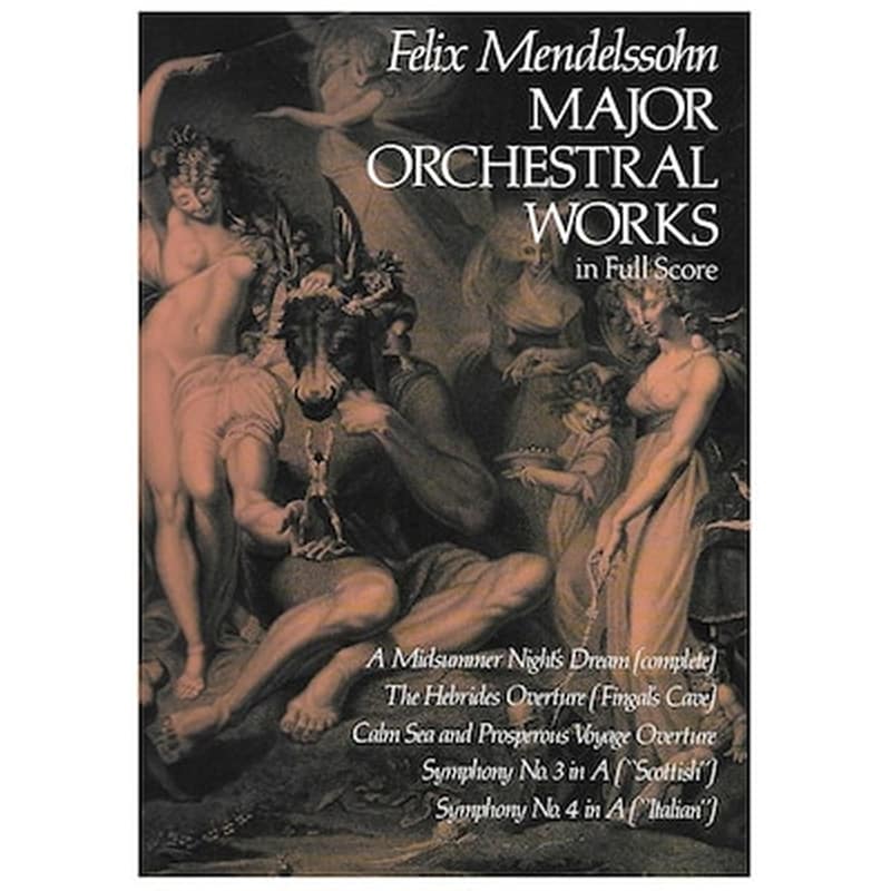 DOVER PUBLICATIONS Βιβλίο Για Σύνολα Dover Publications Mendelssohn - Major Orchestral Works [full Score]