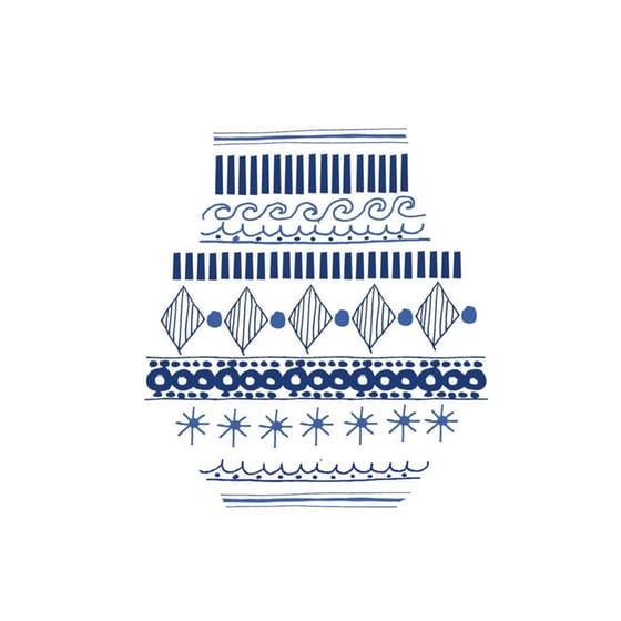Μαγνητάκι Colourbox Designs Βάζο - Μπλε image 2