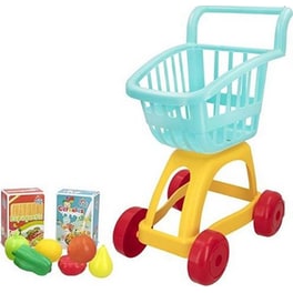 Σετ Παιδικό Aria Trade Καρότσι Τρόλεϊ Supermarket 9 Τμχ - 29.5x29x39.5 cm
