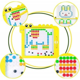 Μαγνητικός Πίνακας Woopie Montessori Magpad Δεινόσαυρος - Κίτρινο