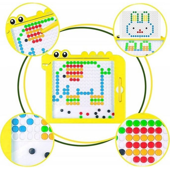 Μαγνητικός Πίνακας Woopie Montessori Magpad Δεινόσαυρος - Κίτρινο image 0