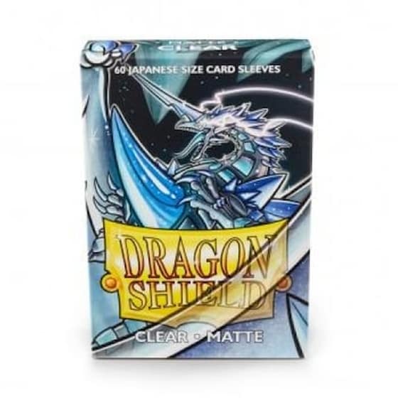 Ygo Dragon Shield Sleeves Japanese Small Size - Matte Clear (box Of 60) image 0